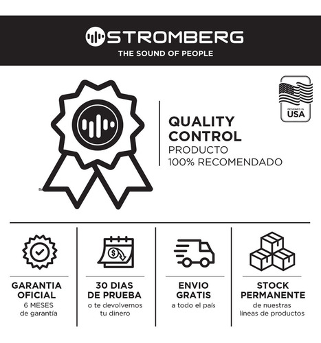 Auriculares Inalámbricos Stromberg Studio Negro Y Plata