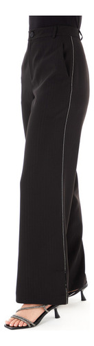 Pantalón Sastrero Con Rayas De Lurex Star Mujer Asterisco