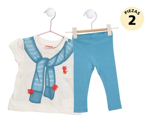 Conjunto Baby Creysi Bebé Niño Playera/ Pants Pack 2 Prendas