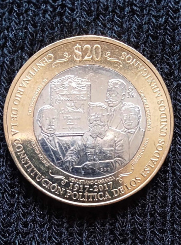 Moneda De 20 Pesos De La Constitución Política