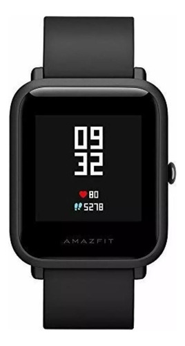 Smartwatch Amazfit Basic Bip 1.28 Com Gps E Tela Reflexiva Cor Da Caixa Onyx Black Cor Da Pulseira Onyx Black