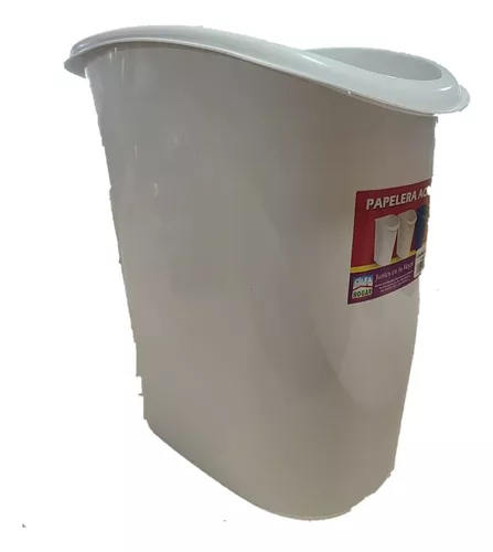 Papelera de reciclaje Accesorios de baño Papelera para el hogar con tapa Pp  con tapa con tapa, contenedores de almacenamiento de garaje azul cielo
