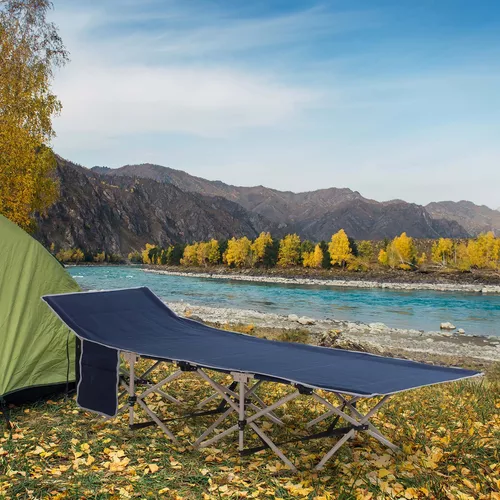 Cama Plegable Para Camping Al Aire Libre Con Bolsa De