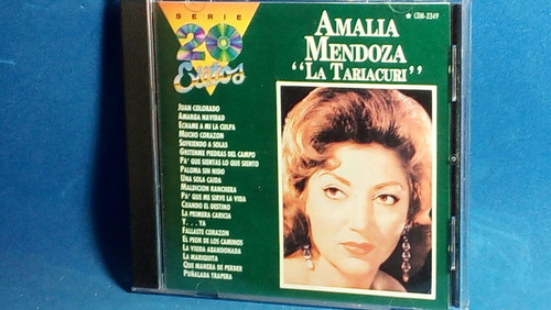 Cd Amalia Mendoza La Tariacuri Serie 20 Exitos -intr4-