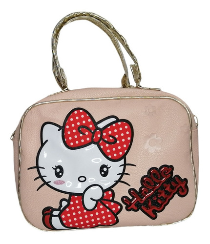 Bolso Tipo Maleta Con Correa Hello Kitty