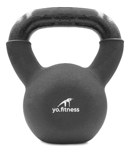 Pesa Rusa | Kettlebell | Entrena Brazo Espalda Pierna| 10 Kg Color Negro