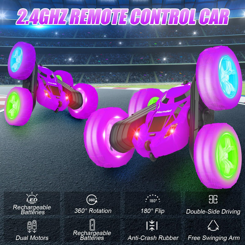 Hamdol Coche De Control Remoto Para Niños Stunt Rc Cars Con