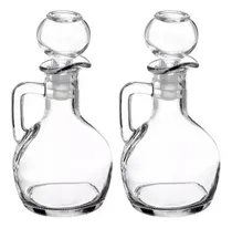 Comprar Set De 2 Jarritas De Vidrio Estilo Retro Vinagreras Aceitera