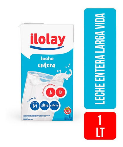 Leche Entera Ilolay Larga Vida Sin Tacc X 1 Lt