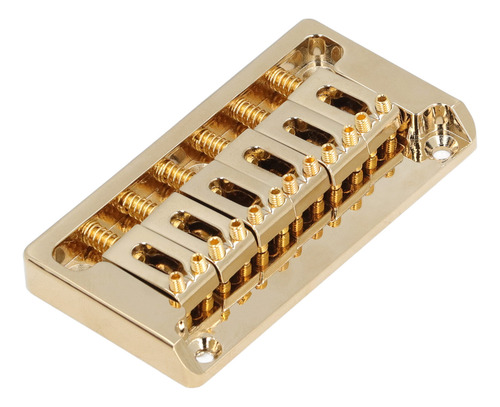 Kit De Ponte De Guitarra Elétrica De 6 Cordas Em Latão Throu
