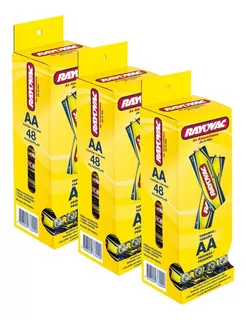 Rayovac As Amarelinhas AA Cilíndrica - Kit - 144 - 3