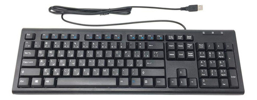 Bilingã¼e Farsi Ingl Negro Usb Alambrico Teclado Para