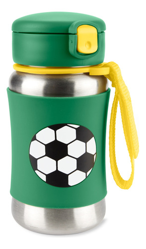 Botella Acero Inox. C/sorbito Diseño Fútbol Skip-hop 9o285