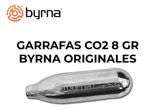 Imagen 2 de 10 de Pack X 10 Co2 8 Gr Garrafas Pistolas Sd Byrna Originales