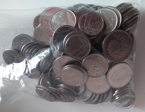 Lote 300 Moedas Brasileiras Antigas Diversas Datas Aço Inox