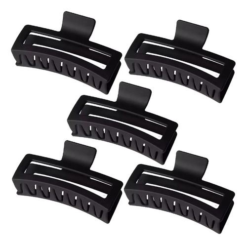 Pack 5 Traba Pinche Garra Gigante Rectangular Accesorio Pelo