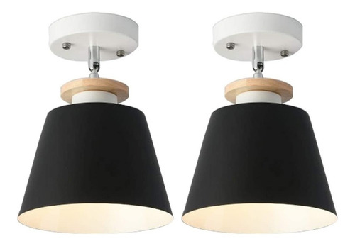2pcs Lámpara De Techo Moderno Lampara De Colgante Metal E27