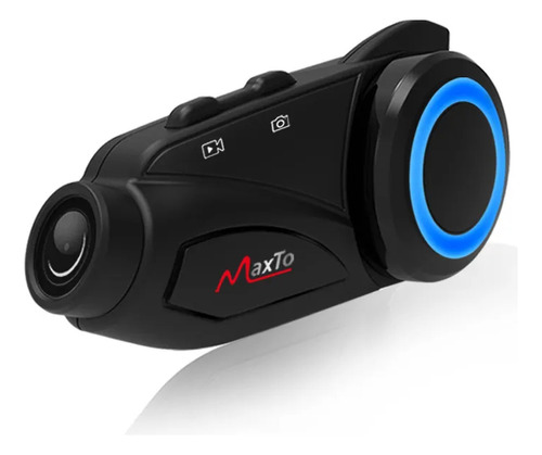 Casco De Moto Maxto M3, Cámara De Salpicadero Con Intercomun
