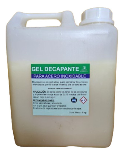 Decapante Gel Soldadura Acero Inoxidable X 5 Kgs.