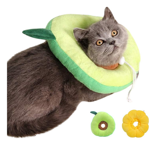  Collar Isabelino De Recuperación Ajustable Suave Para Gatos