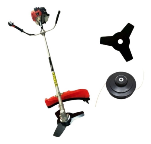 Imagen 4 de 10 de Desmalezadora Motoguadaña Fiwaki 52cc Motor 2t 2.2hp
