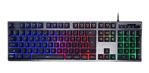 Teclado Membrana Aluminio Gamer Fantech Fighter Tkl  K613l