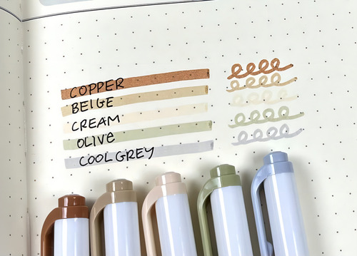 Zebra Pen Neutral Palette Set, Incluye 8 Mildliner Y 2 Marca