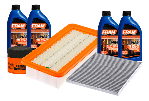 Aceite Mineral 20w50 + 3 Filtros Rio5 L4 1.6l 06 A 11 Fram