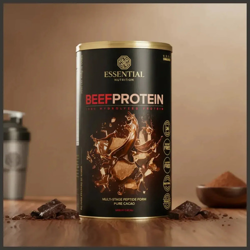 Beef Protein Essential Nutrition 480g Cacao