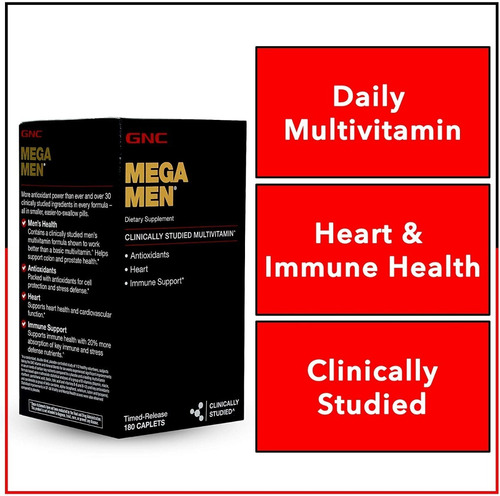 Multivinas Mega Men Gnc 180 Comprimidos