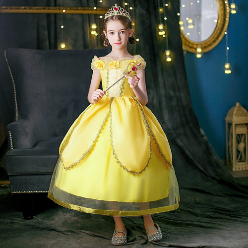 La Bella Y La Bestia Vestido De Princesa De Belleza Vestido
