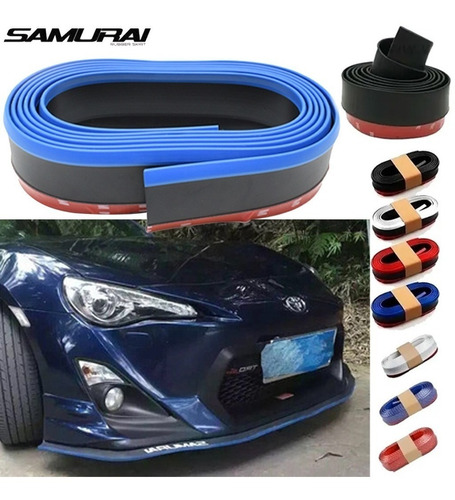 Lip Samurai Negro Con Filo Azul Universal 2.5 Mts