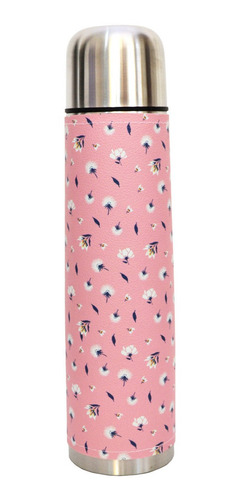 Imagen 4 de 10 de Equipo De Mate Madera Aluminio Mochila Matera Floral Pink