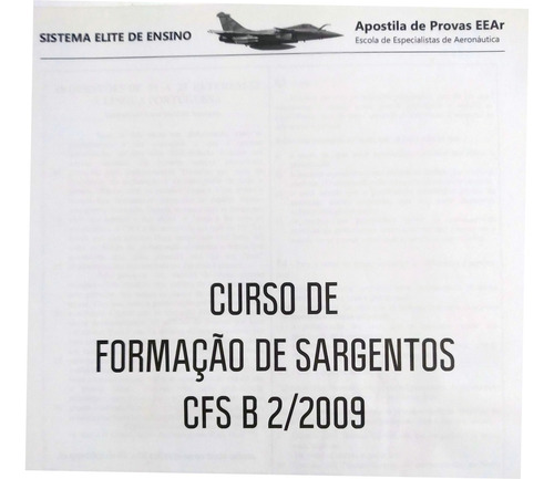 Apostila De Provas Eear Curso De Fromação De Sargentos 2009 (Usado)