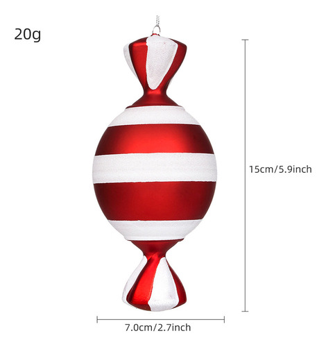 Colgante Para Decoración Navideña, De Pvc, Muletas Y Caramel