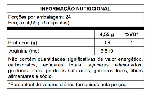 Arginofor Vitafor 120 Cápsulas Without Flavor