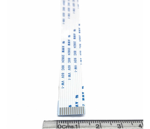 Imagen 2 de 4 de Cable Flex Plano Membrana 12 Pines 1 Metro 60v 80c A W M