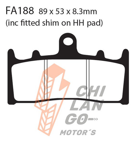 Balatas Ebc Del. Izq. Suzuki Gsx-r 1000 K1/k2 01-02