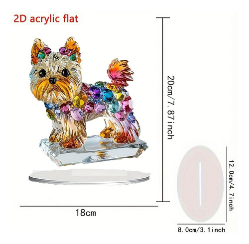 Acrylic Puppy Sign Ornamento De Escritorio 2d Central De