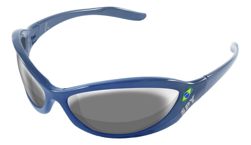 Óculos De Sol Spy 42 - Crato Azul Royal Cor Da Lente Cinza Espelhada