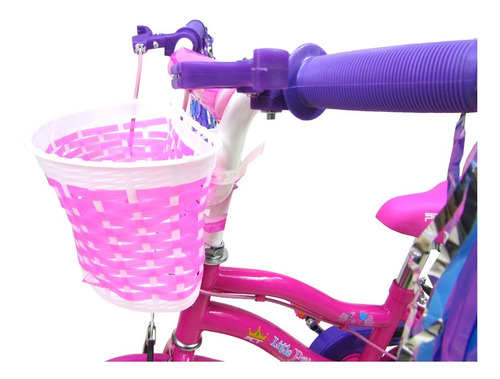 Imagen 4 de 9 de Bicicleta Rin 12 Deluxe Plt Little Princess Para Niñas