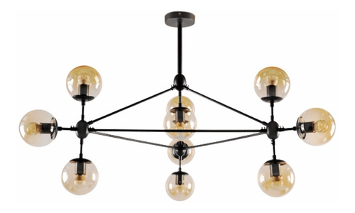 Imagen 2 de 10 de Lámpara De Techo Colgante Vintage Candelabro Modelo Industry
