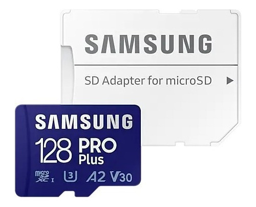 Samsung Pro Plus Micro Sd 128gb 180 Mb/s C10 + Adaptador Sd