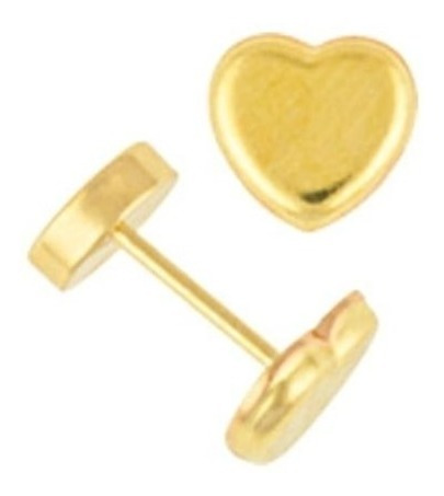 Aros Abridores De Oro 18 K Ch Modelo Corazón Art 179