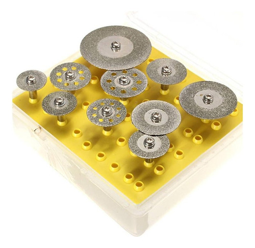 Set Discos Corte Diamantados Titanio X 10 Pz Minitorno S.