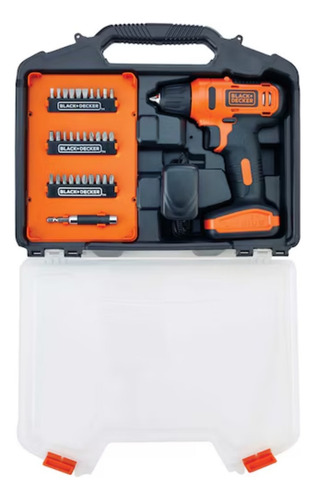 Parafusadeira 12v B&d Maleta 31 Acessórios Ld12sc-br