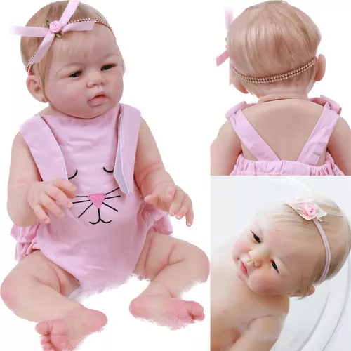 Boneca Bebe Reborn Barata Menina Princesa Enxoval