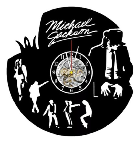 Reloj Corte Laser 1078 Michael Jackson Siluetas Firma