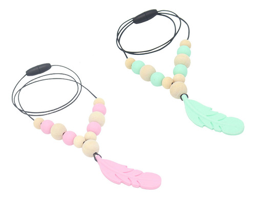 Collares De Dentición Para Bebés De Moda, 2 Piezas, Juguetes