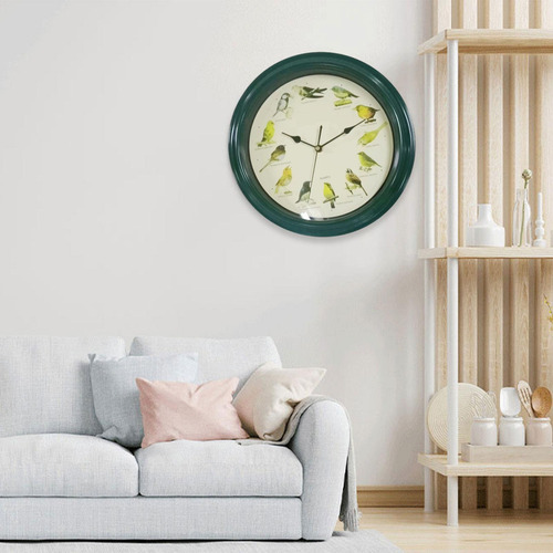 Xt Reloj De Pared Con Pájaro Cantor, Reloj De Pared Con